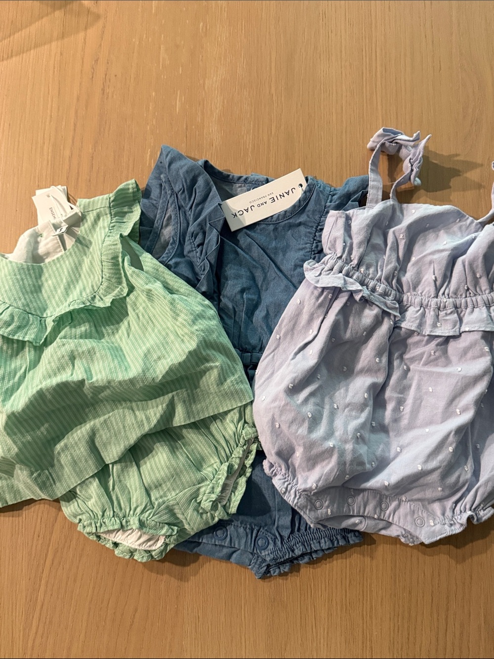 Janie and Jack Clothing Lot Girls Size 0-3M (7 pieces)
